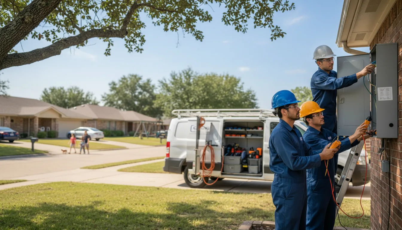 Certified electrician providing emergency electrical services in Okawville, IL